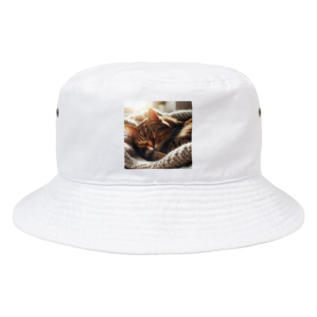 kangekiのお昼寝にゃんこ Bucket Hat