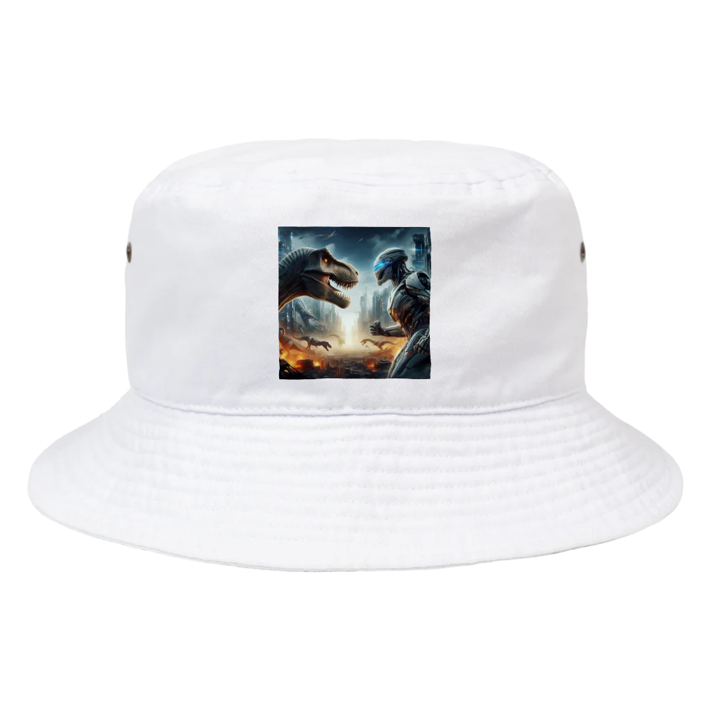 みんとの恐竜vsロボット Bucket Hat