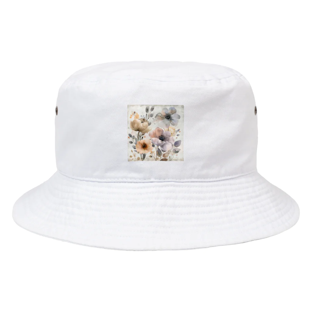 Petia Bloomの水彩風の花 Bucket Hat