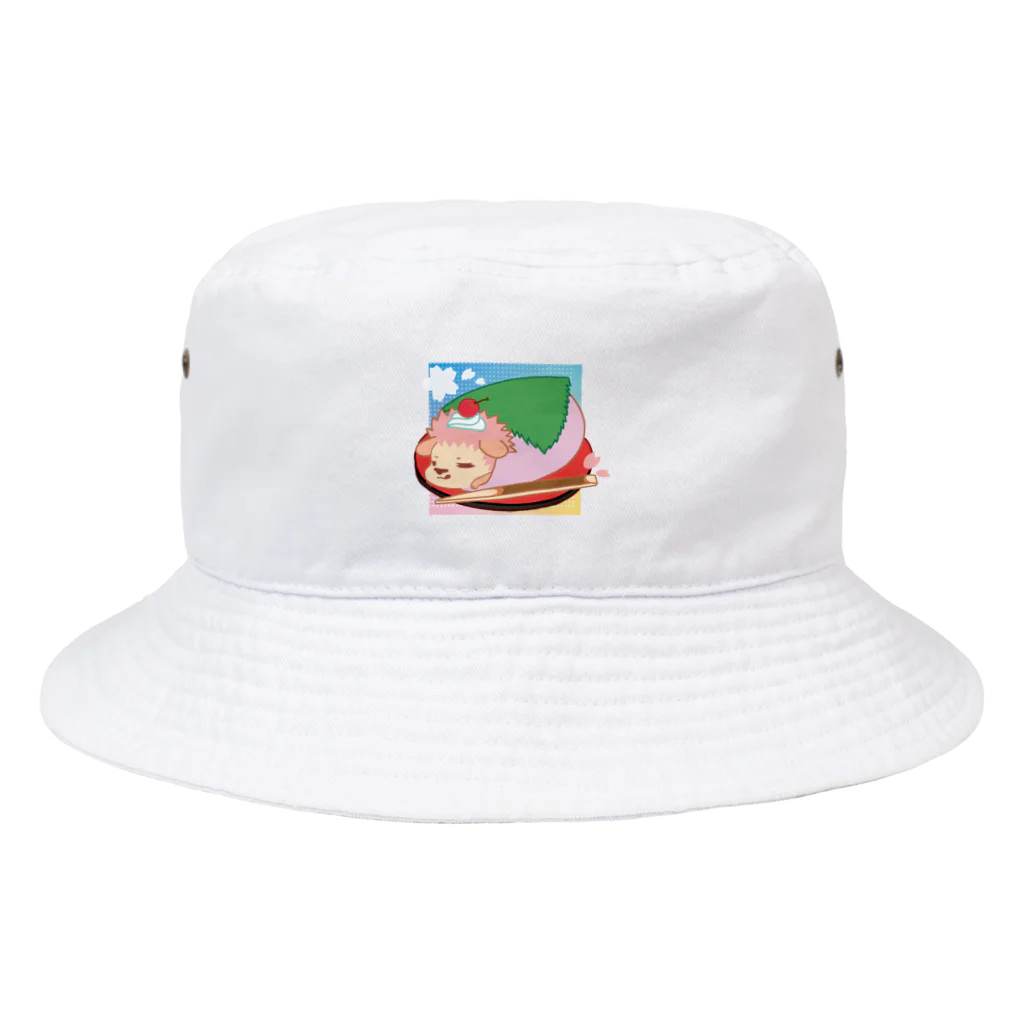 さちあきのおみせの季節のさくら餅ハリネズミ Bucket Hat