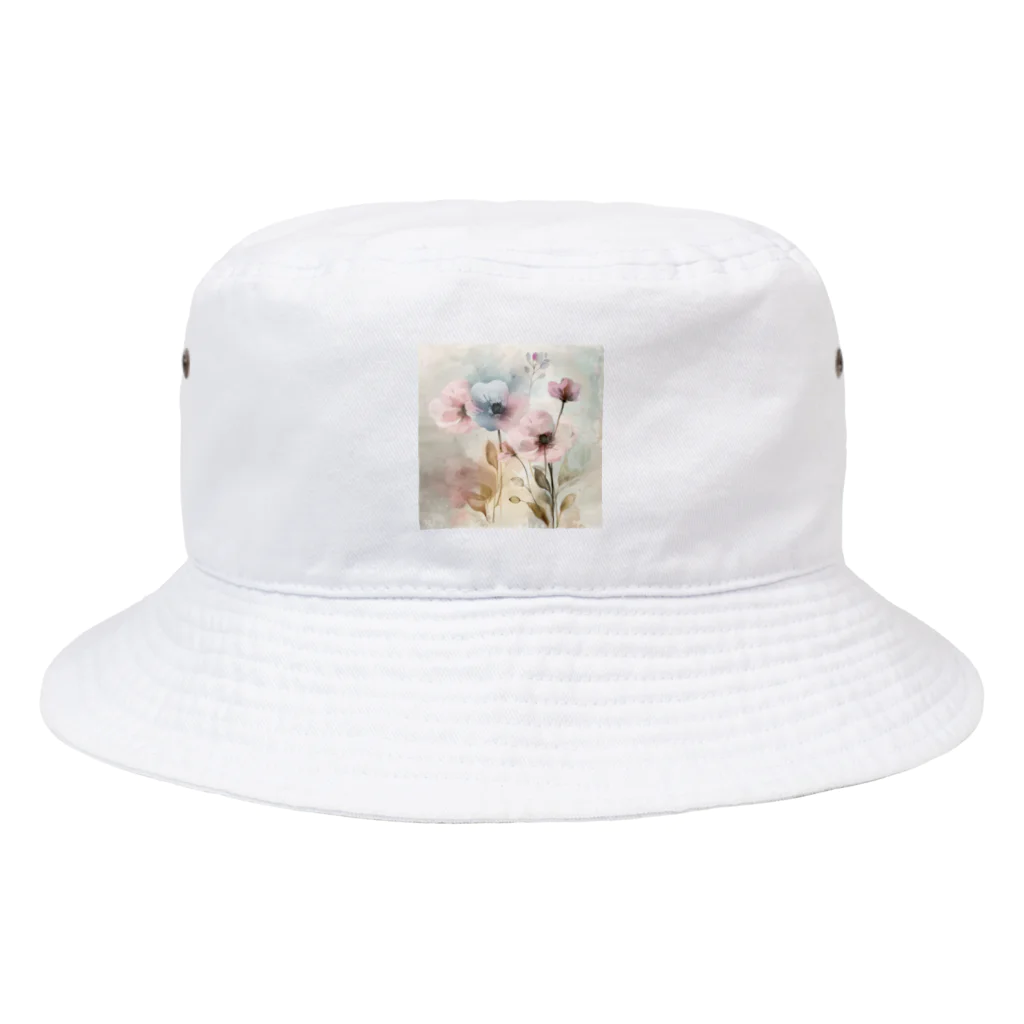 Petia Bloomの水彩風の花イラスト Bucket Hat