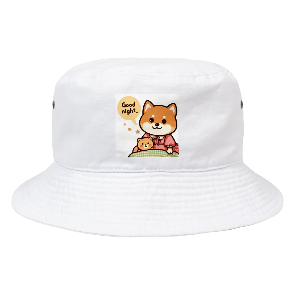 メアリーの今夜は可愛い柴犬スタンプで癒しの時間 Bucket Hat