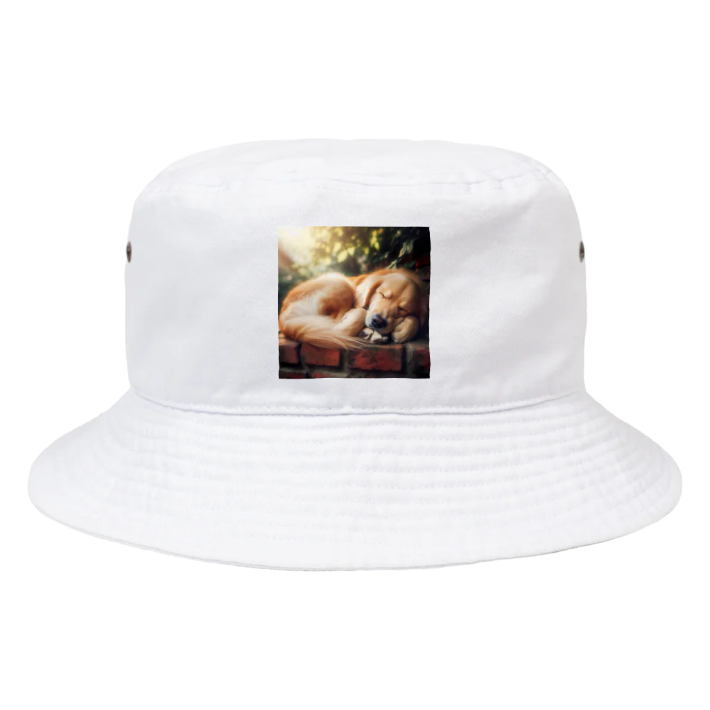 Ykhsの犬がぐっすり眠っている姿、超キュート！🐶💤 Bucket Hat