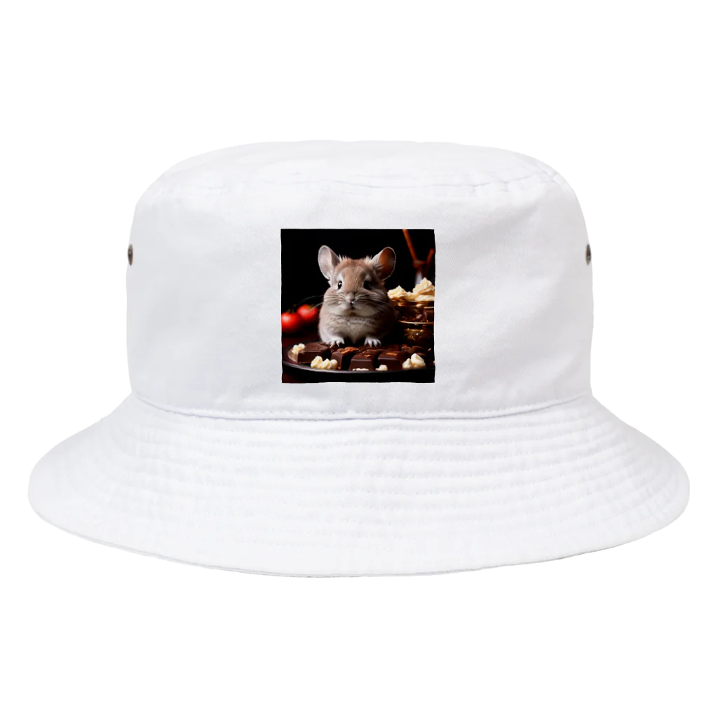 ZeroCreativeのチョコレートチンチラ Bucket Hat