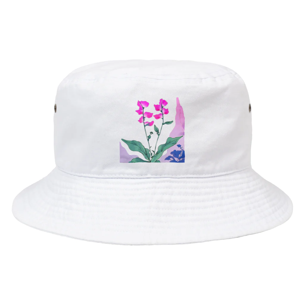 RetrowaveFlowerのRetrowaveFlower-スイートピー- Bucket Hat