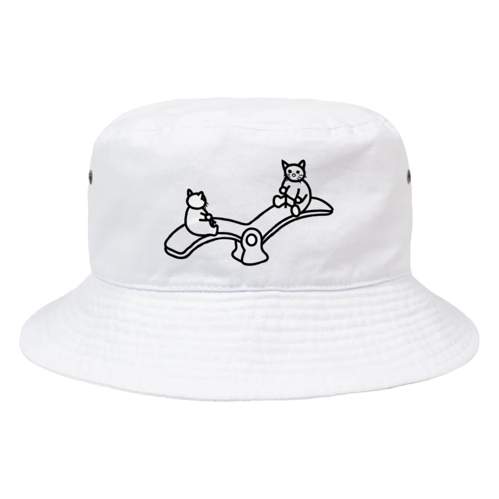 eugorameniwaの猫のシーソー Bucket Hat