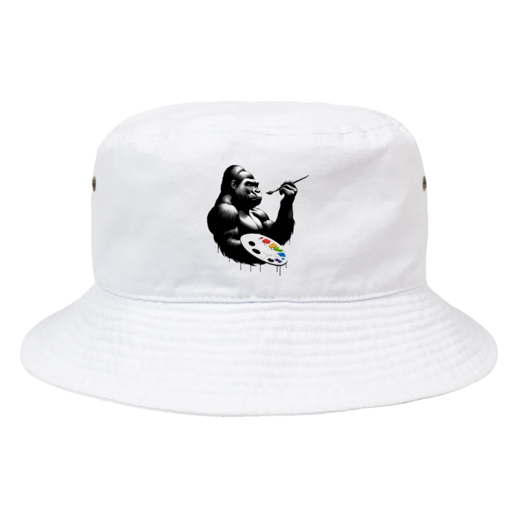 K'ramaの画家ゴリラ Bucket Hat