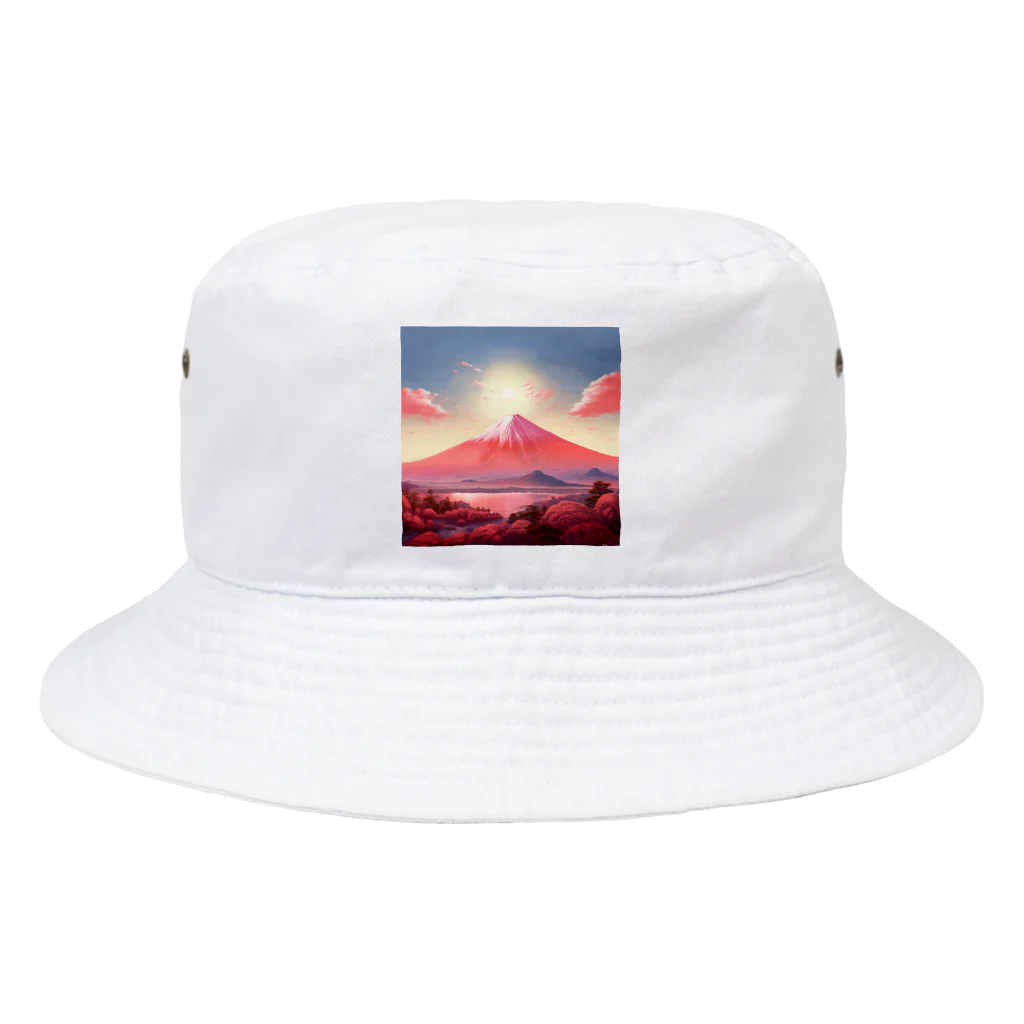 AQUAMETAVERSEの赤富士希望の印　なでしこ1478 Bucket Hat