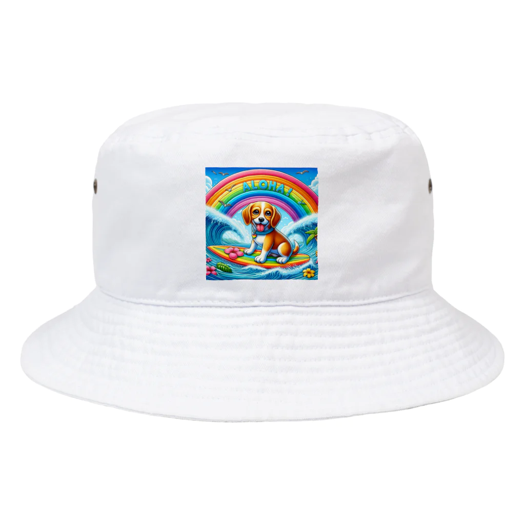 キューピットのアロハワンコ Bucket Hat