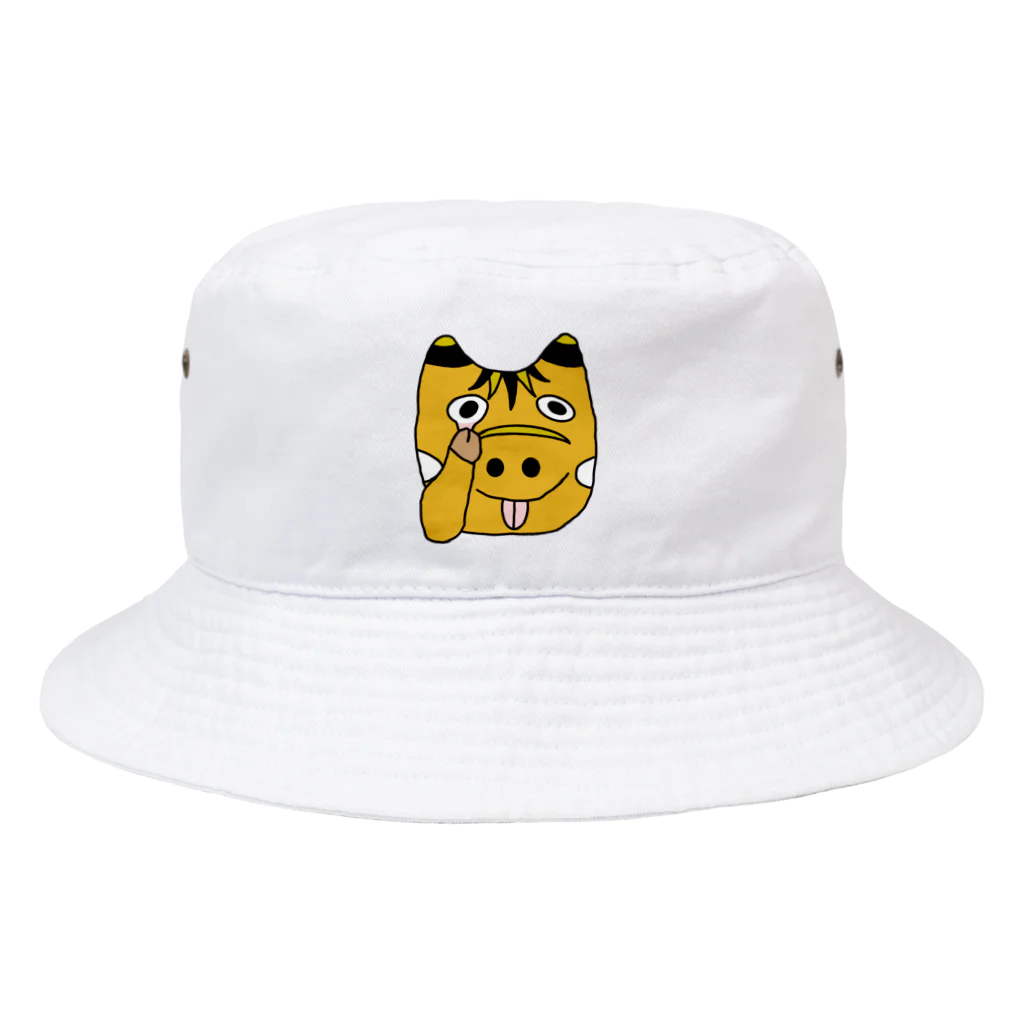 ロジローのあっかんべーこ(黄) Bucket Hat