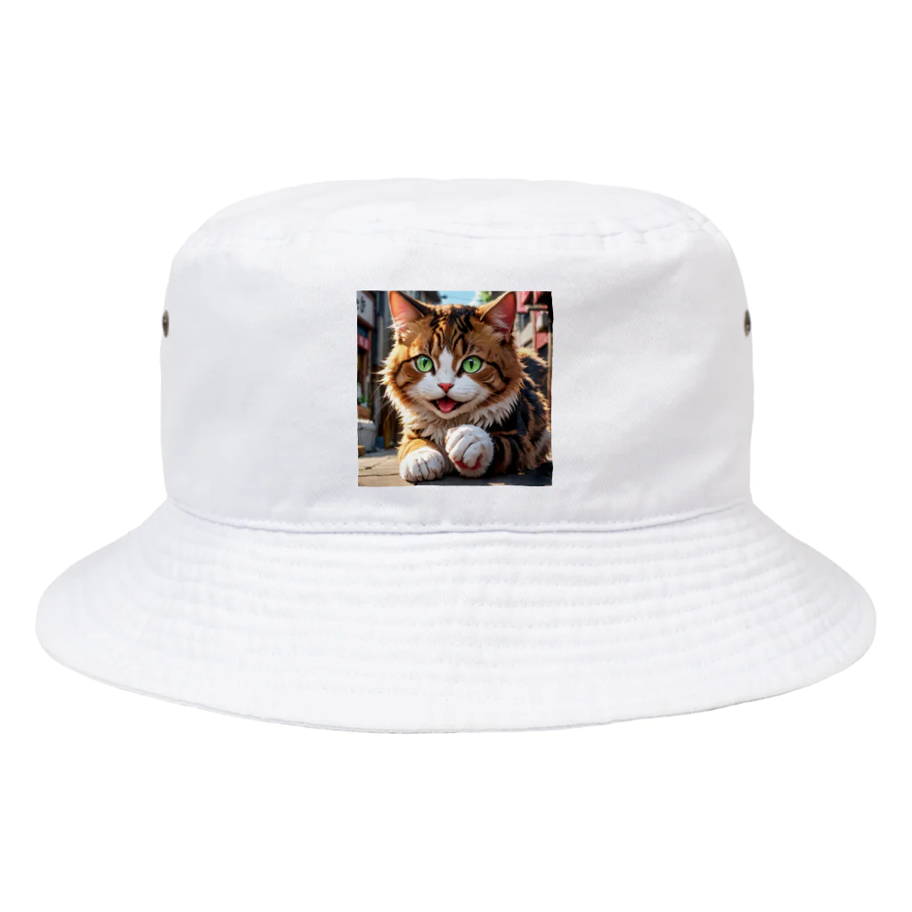 oz-chanの何かしようとしてる猫 Bucket Hat