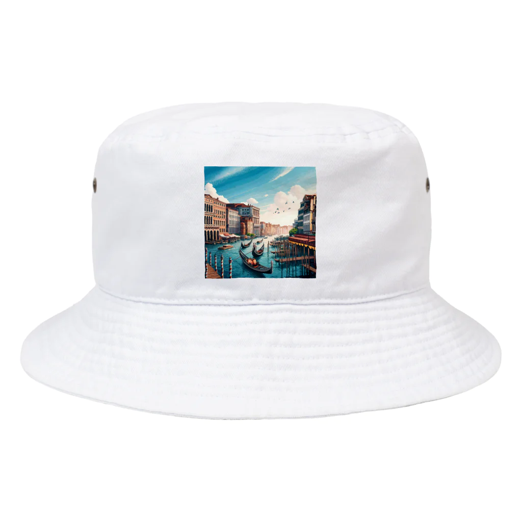 Pixel Art Goodsのヴェネチア（pixel art） Bucket Hat