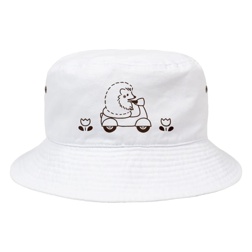 lemonysnow/ハリネズミグッズのハリネズミとバイク Bucket Hat