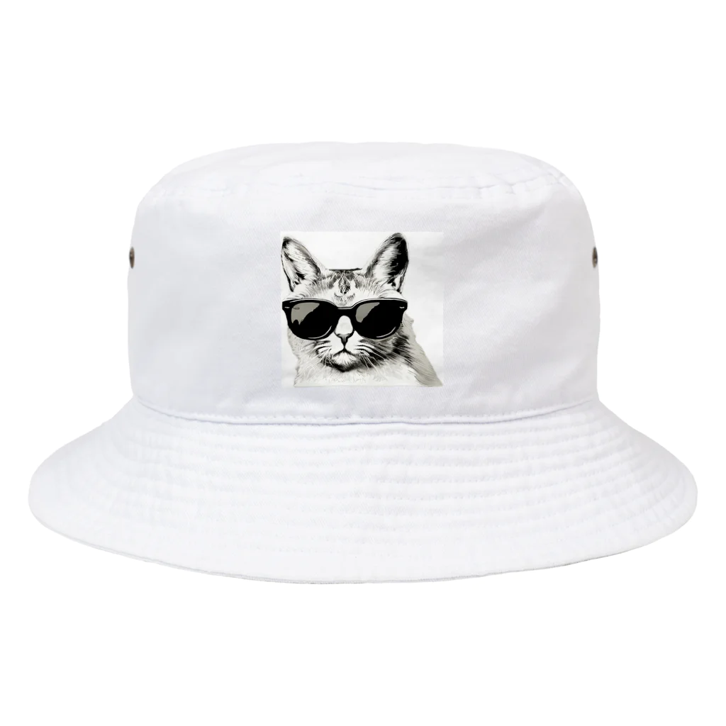CoolShades CrittersのMonochrome Cat Shades Bucket Hat