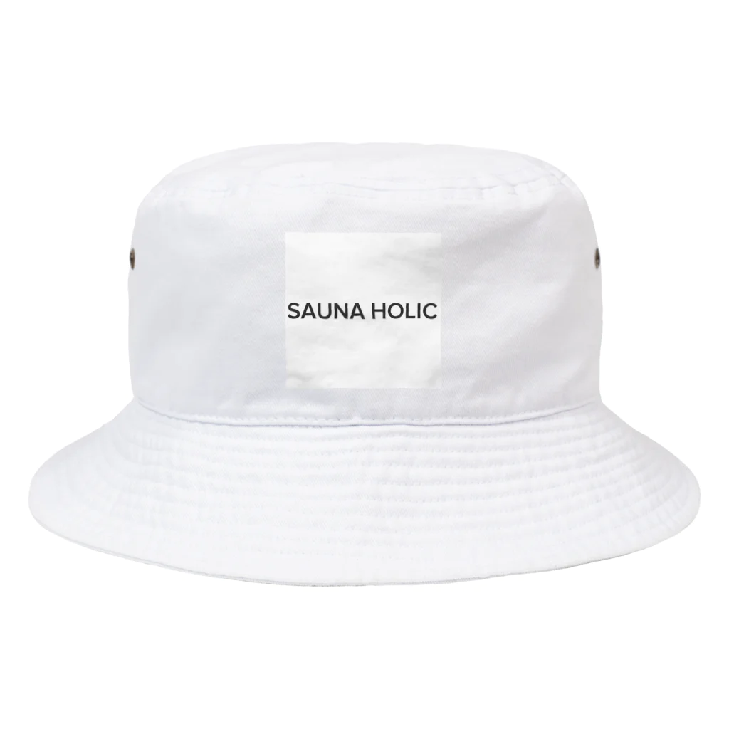 人間。のサウナホリック SAUNA HOLIC シンプルロゴ Bucket Hat