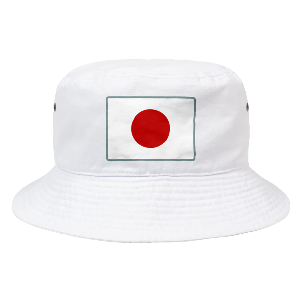 お絵かき屋さんの日本の国旗 Bucket Hat