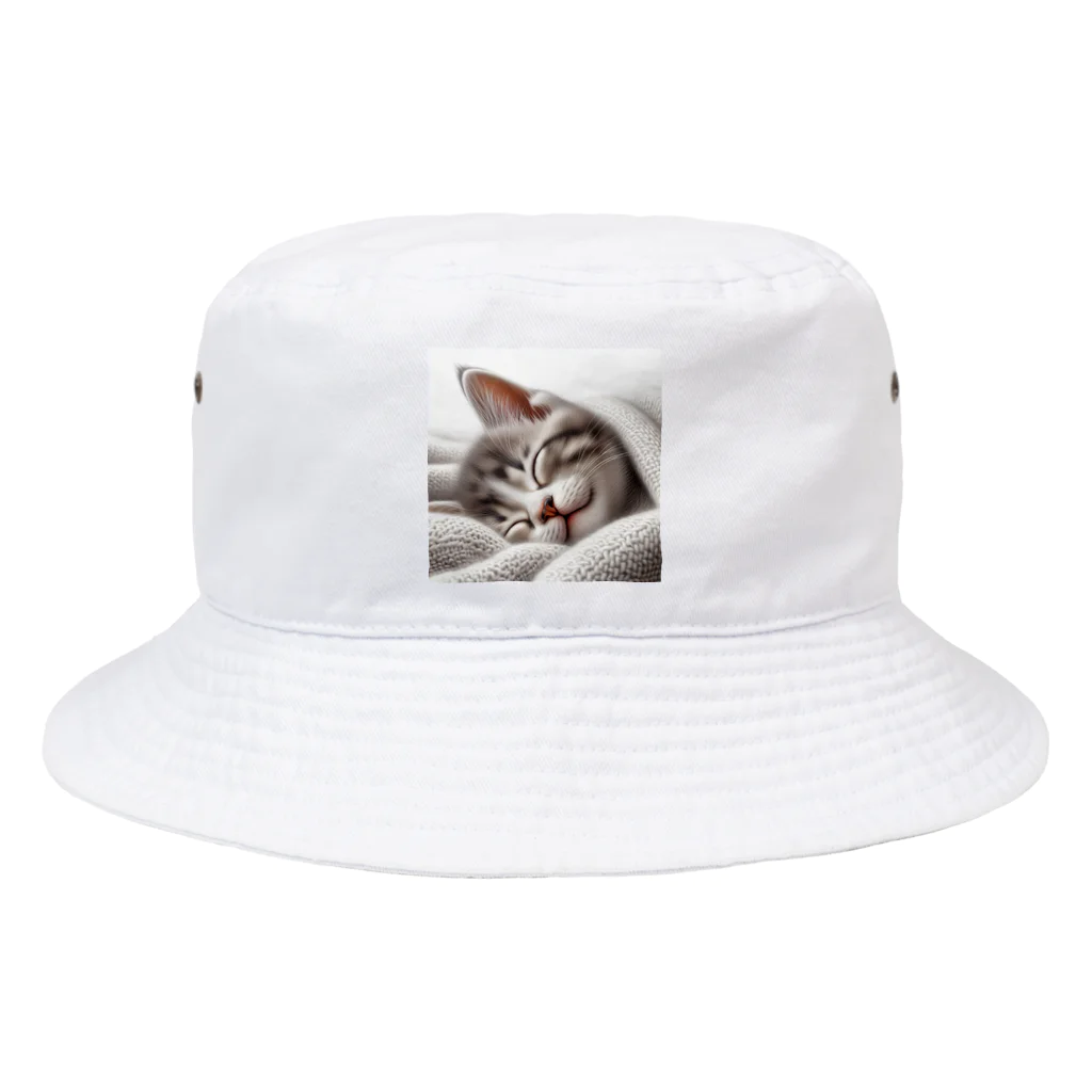 kangekiのお昼寝にゃんこNo.4 Bucket Hat