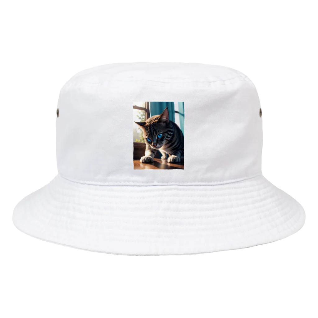 kaz_new9の蒼い瞳の猫ちゃん2 Bucket Hat