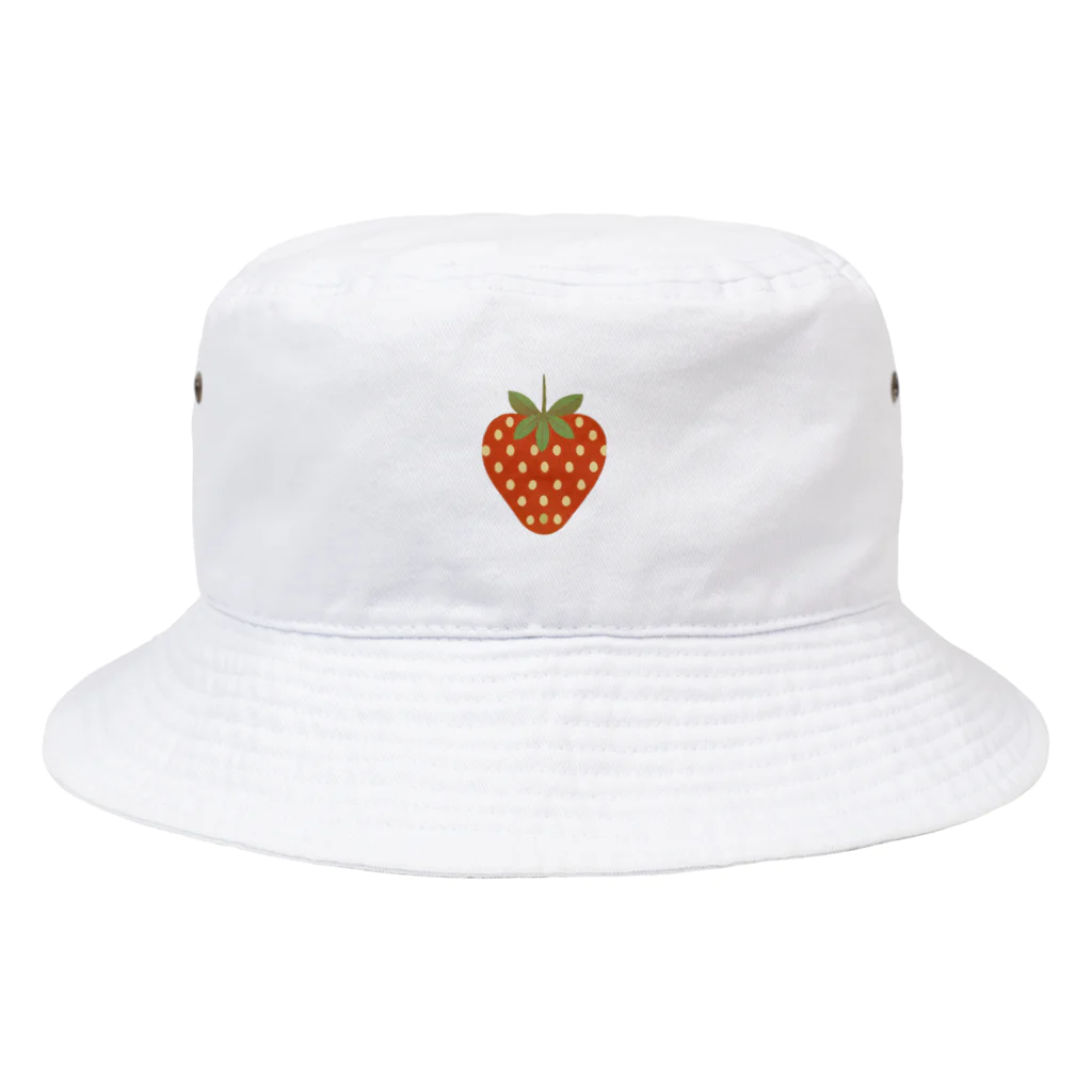 シンプル 組み合わせ用 ファッションのシンプル いちご Bucket Hat