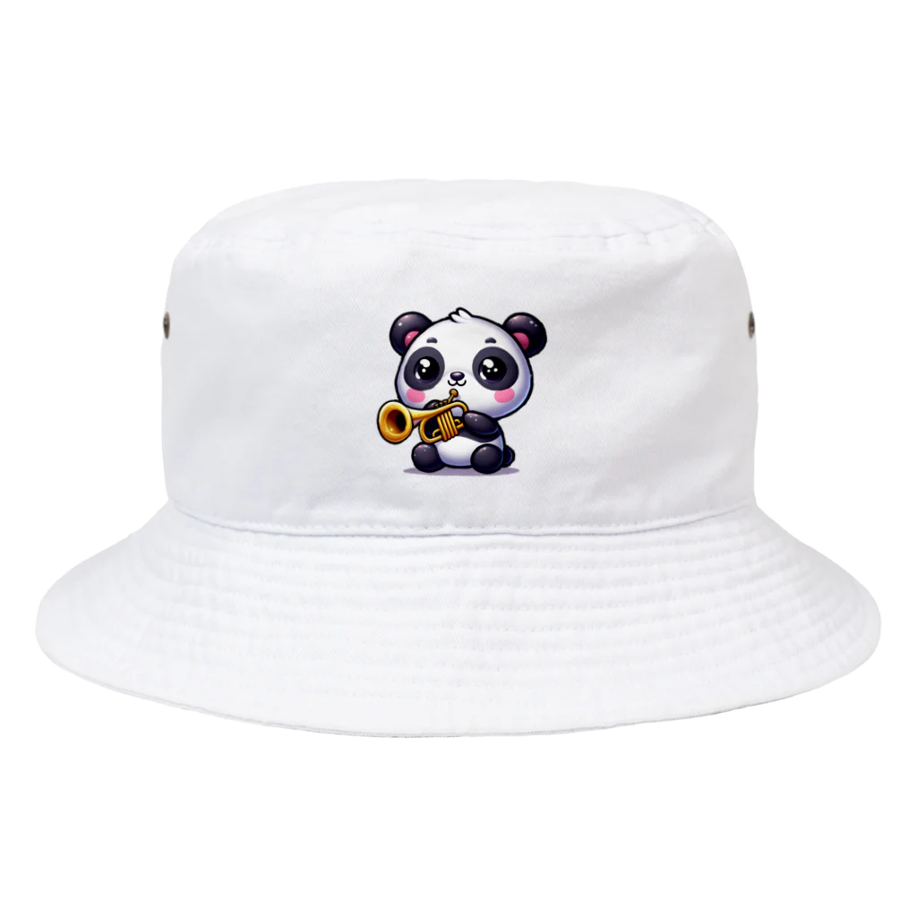 kyuchanのラッパ吹きのパンダ Bucket Hat