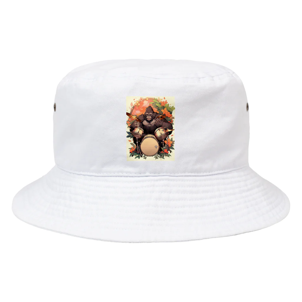 AQUAMETAVERSEのキングコングドラマー　エンジェル717 2065 Bucket Hat