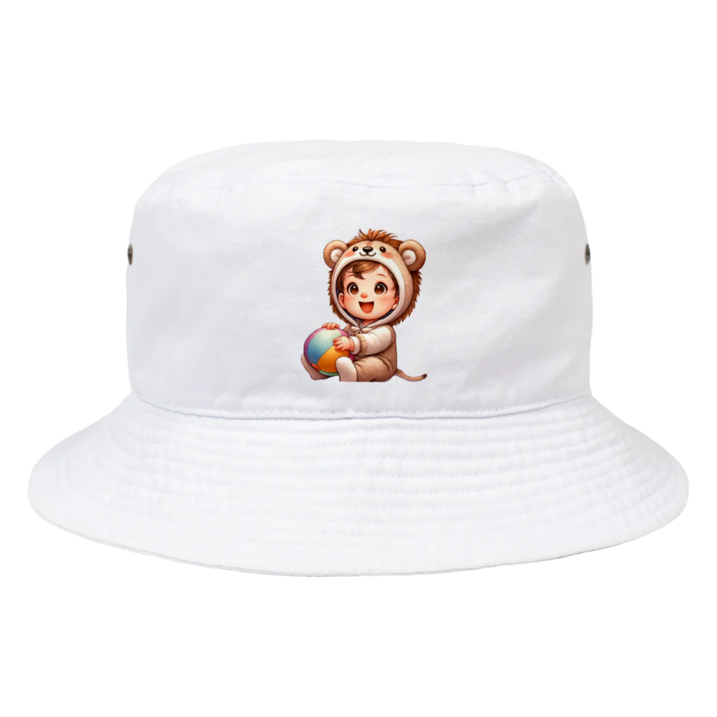 pothossysのかわいい着ぐるみ赤ちゃん Bucket Hat