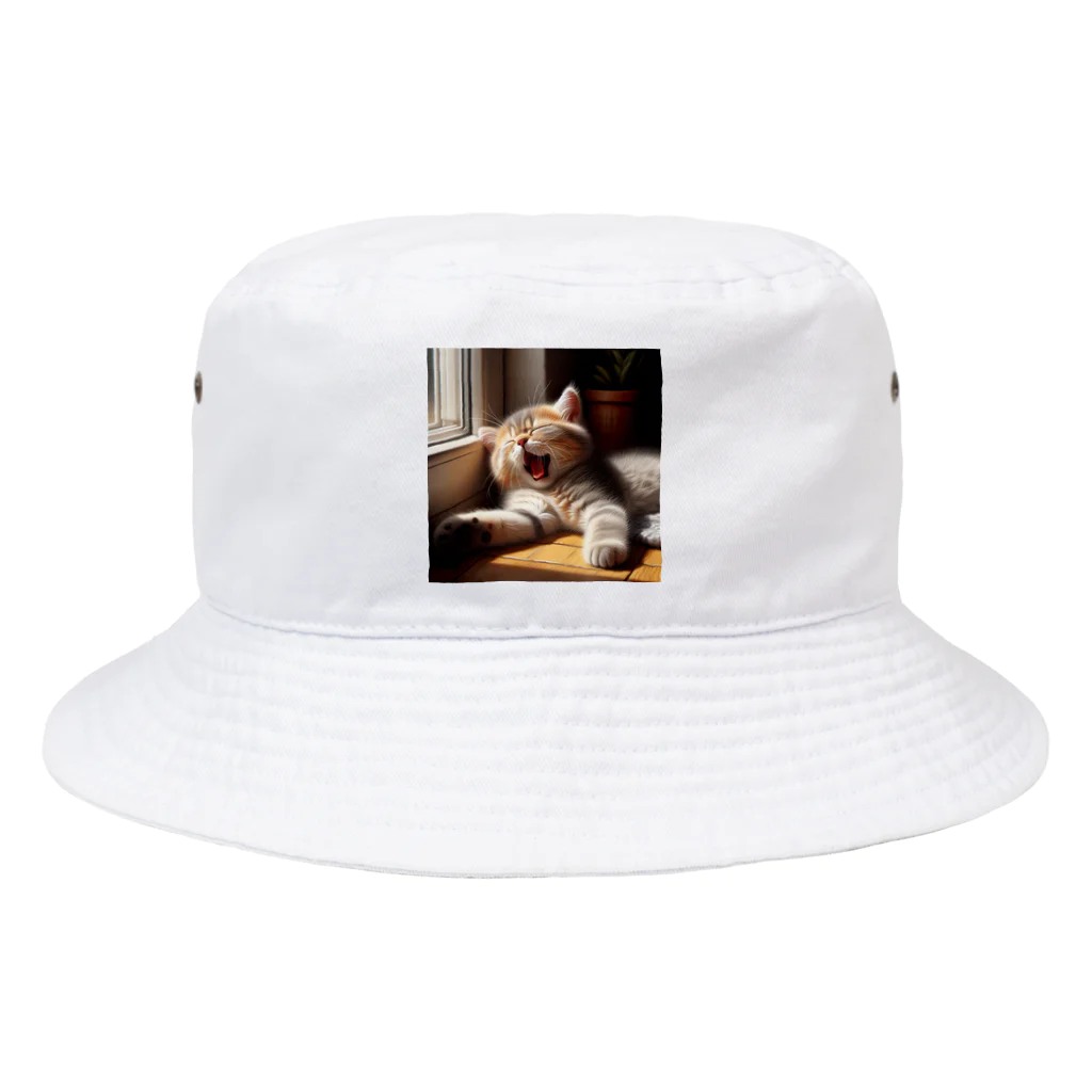 kangekiのお昼寝にゃんこNo.6 Bucket Hat