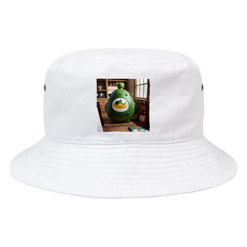 LONGSTONEのモンスターフィギュア　グリーンエッグ Bucket Hat