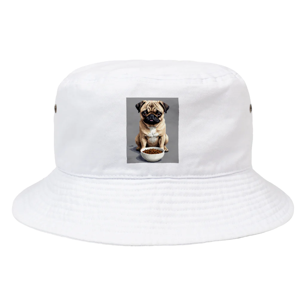 ♡wincorner♡のごはんが食べたいパグちゃん Bucket Hat