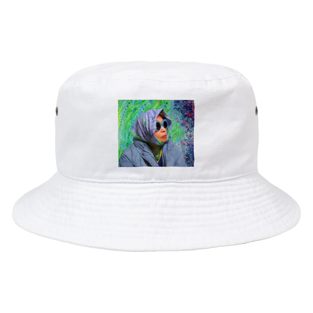 表現moshikuwaの私のおばーちゃん Bucket Hat