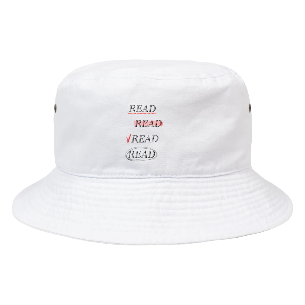 momokei&UのREAD READ READ READ Bucket Hat