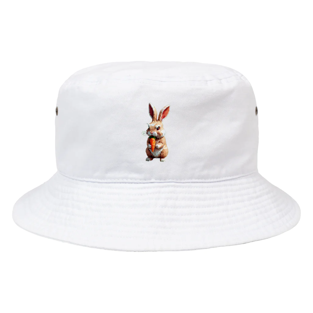 メロンパン猫の人参泥棒うさたん Bucket Hat