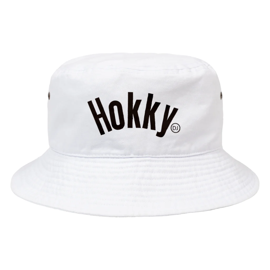 DJ HOKKY OFFICIAL GOODS 2024のHOKKY 黒ロゴ　 Bucket Hat