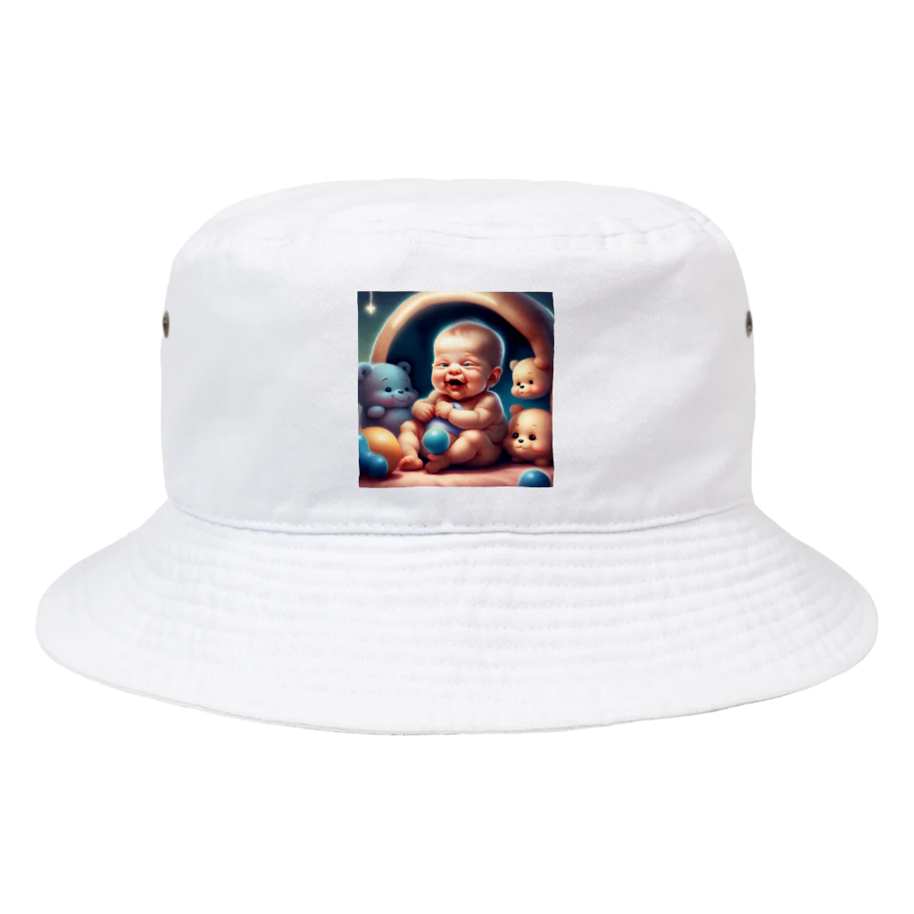 pompomダンスのぷくぷく赤ちゃん Bucket Hat