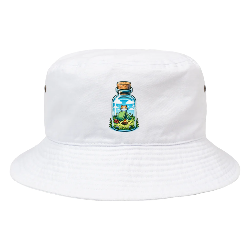 EseCAMPの瓶CAT Bucket Hat