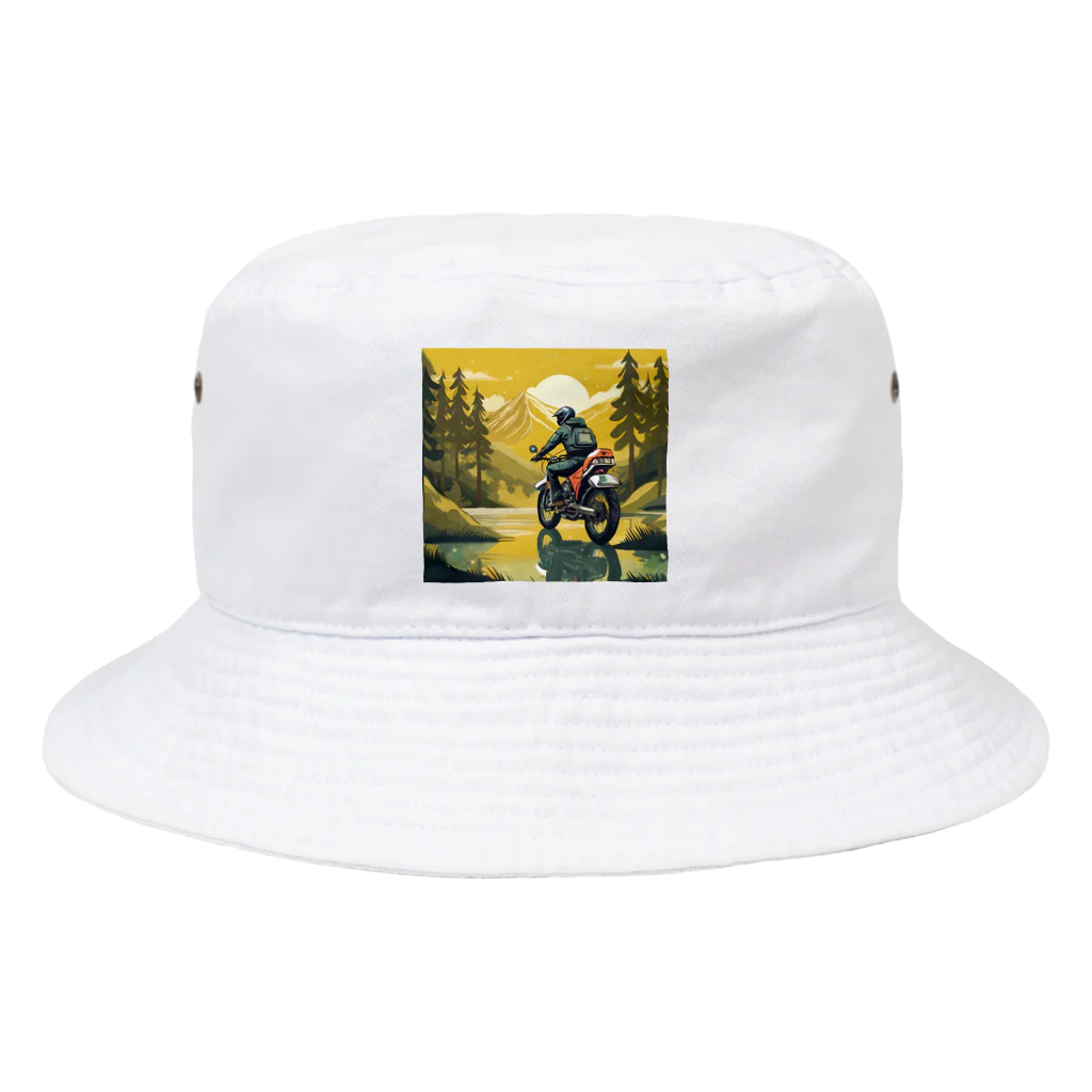 shime_savaの旅するバイカー Bucket Hat