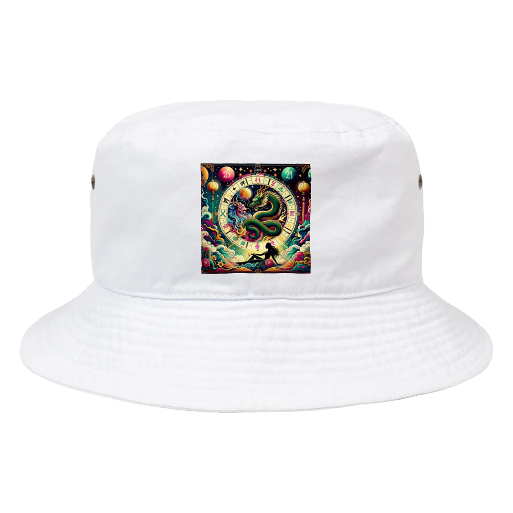 RISE　CEED【オリジナルブランドSHOP】の金運ドラゴン Bucket Hat