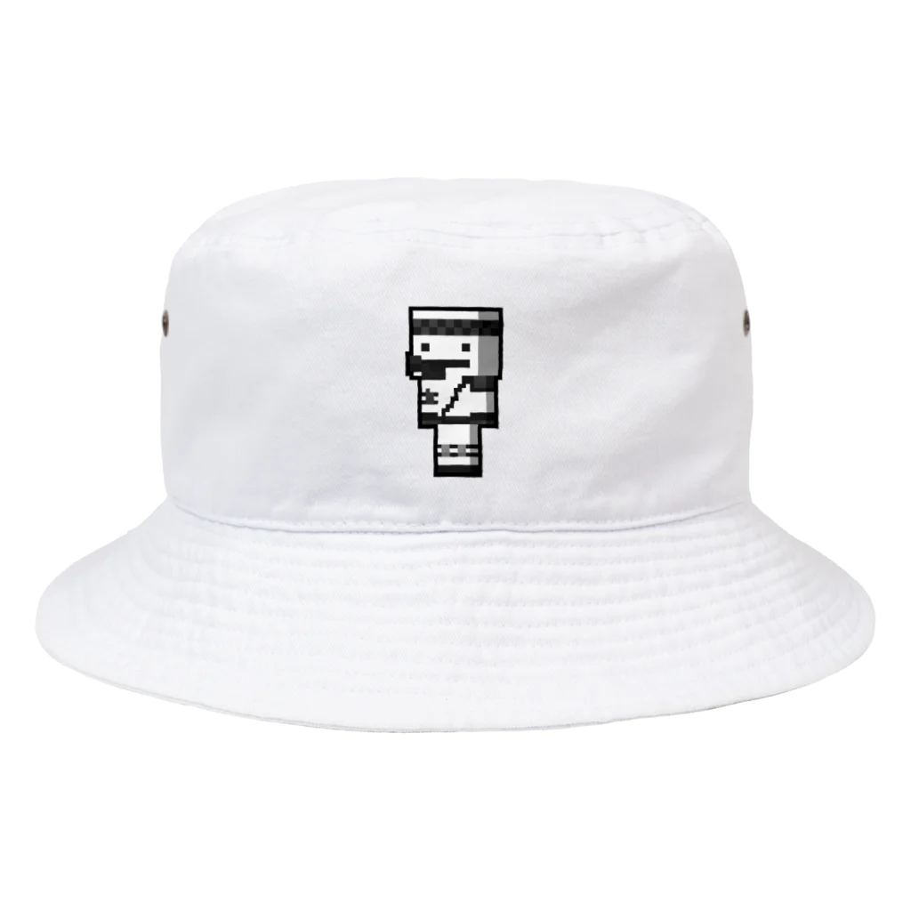 しろのなんかしろくてぶそうしてるやつ Bucket Hat