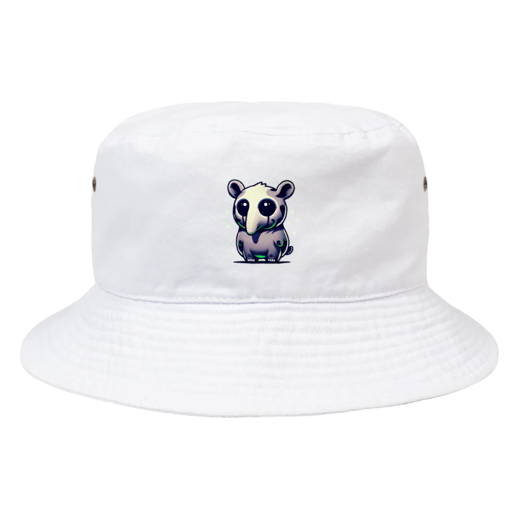 たんたん狸の不気味で可愛い森の不気味で可愛いバク001 Bucket Hat