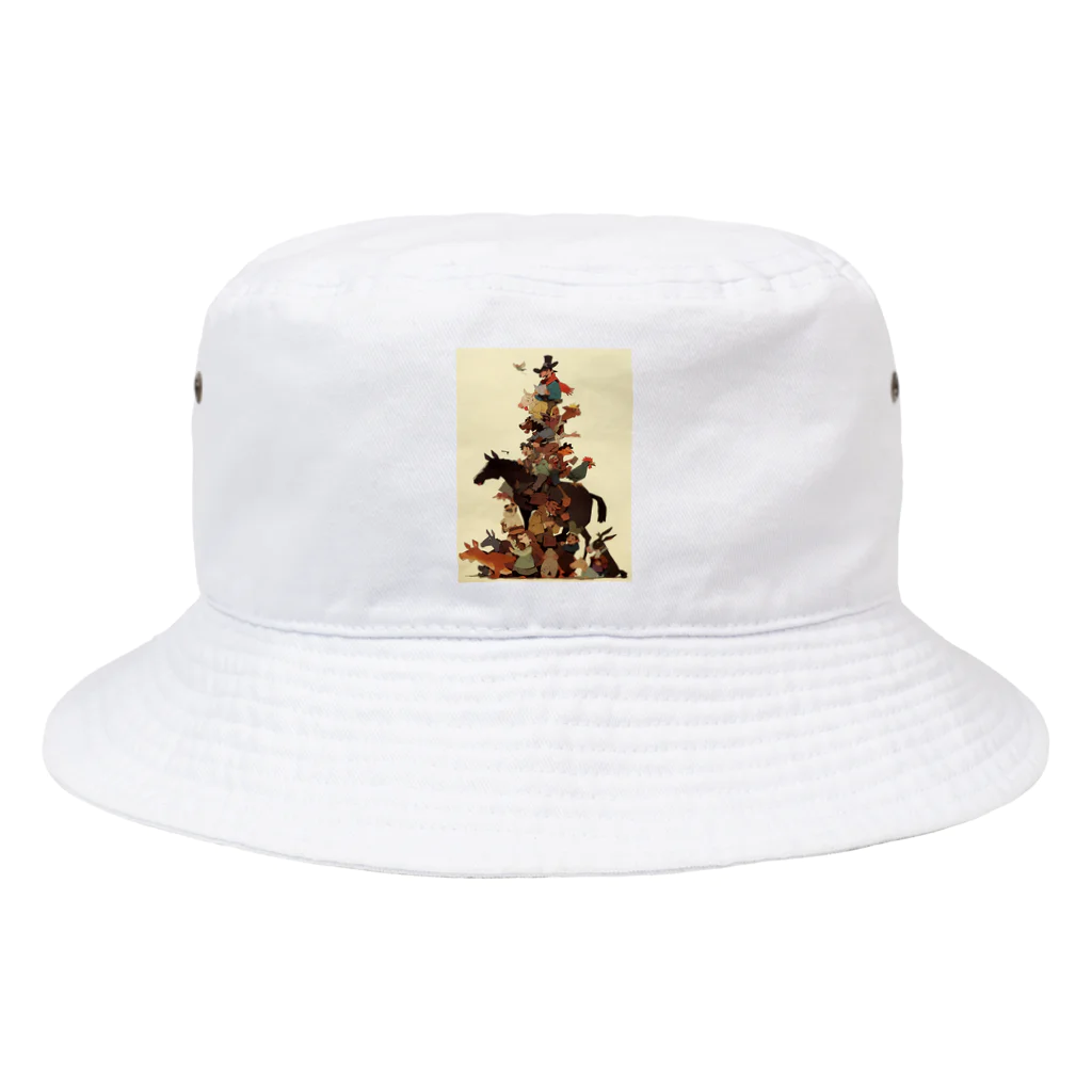 AQUAMETAVERSEのブレーメンの音楽隊何でこうなる　なでしこ1478 Bucket Hat