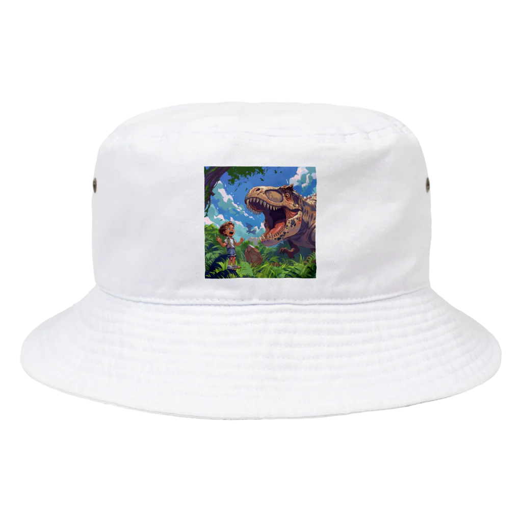 AQUAMETAVERSEの恐竜と少年　なでしこ1478 Bucket Hat