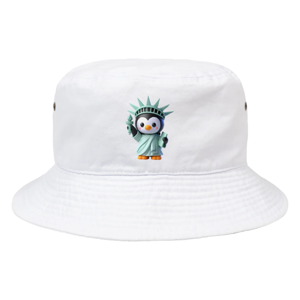 JUPITERの自由のペンギン像 Bucket Hat