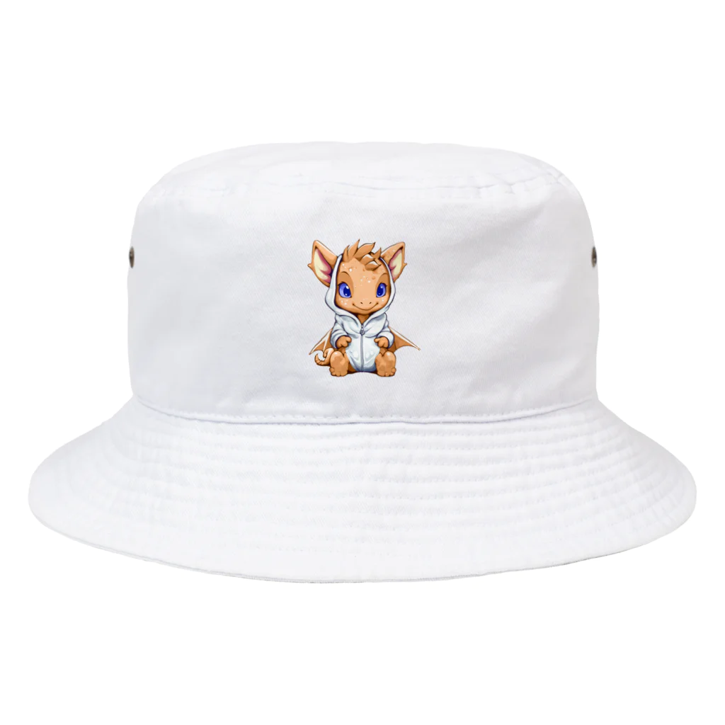 Vasetti_pressのオレンジドラゴン Bucket Hat