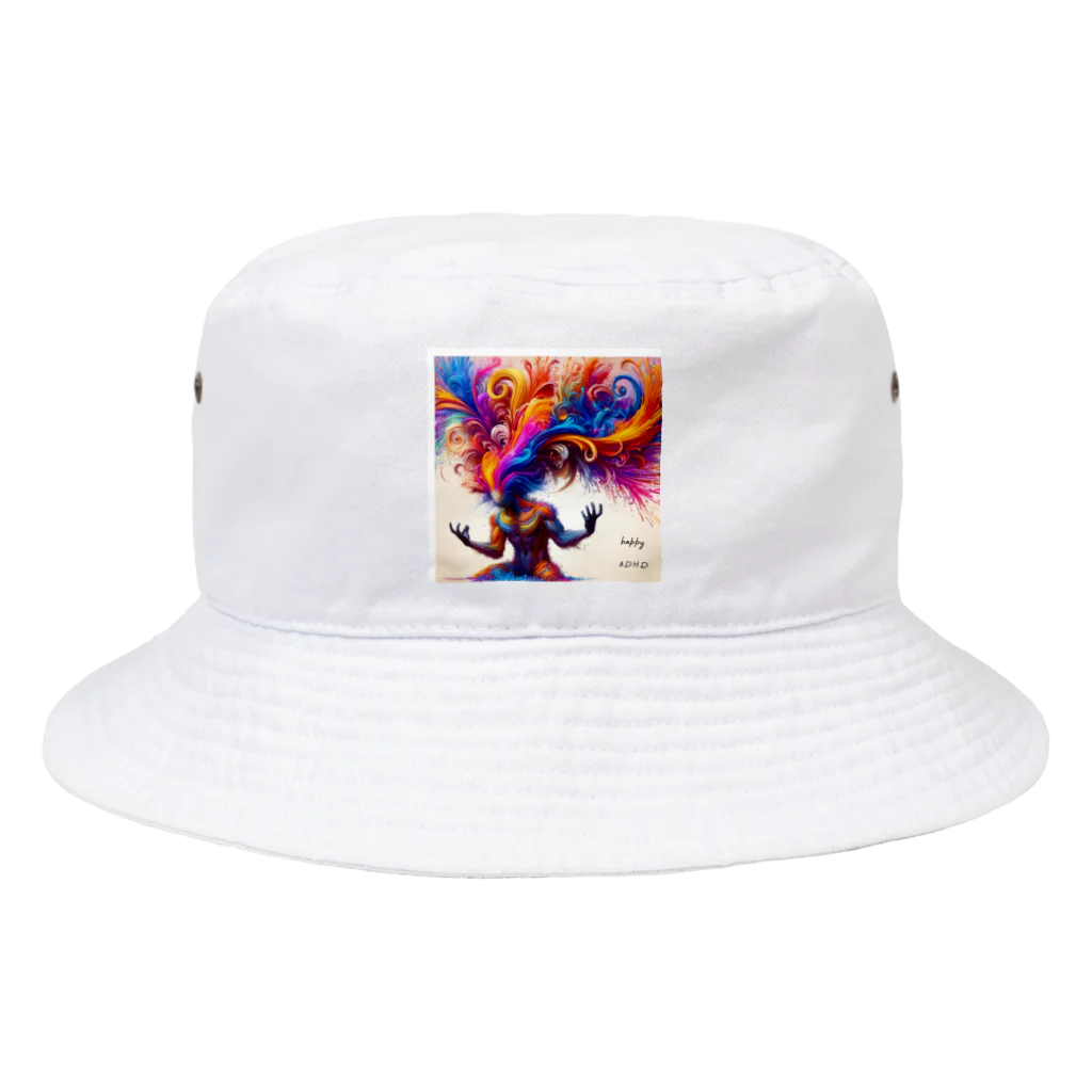 greenartのhappy ADHD Bucket Hat