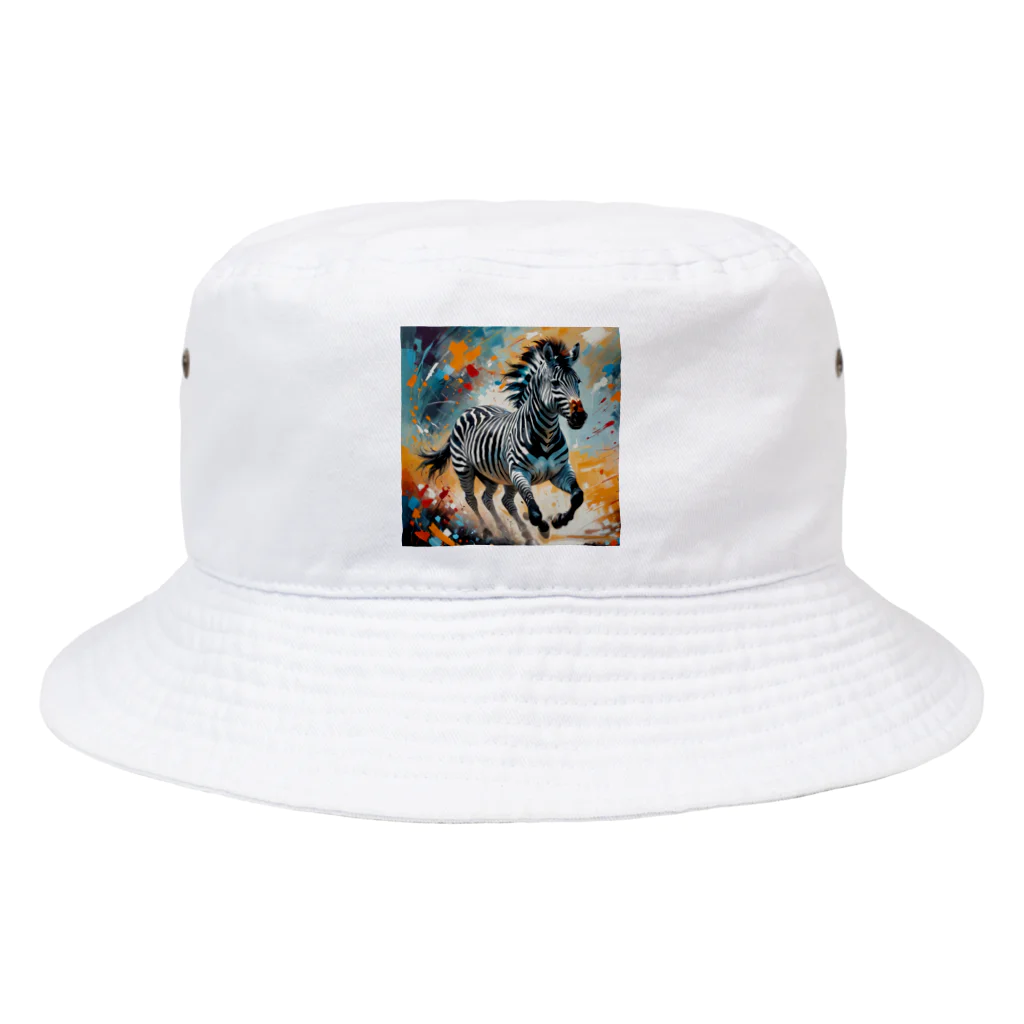 sakucchoの神秘なシマウマ Bucket Hat