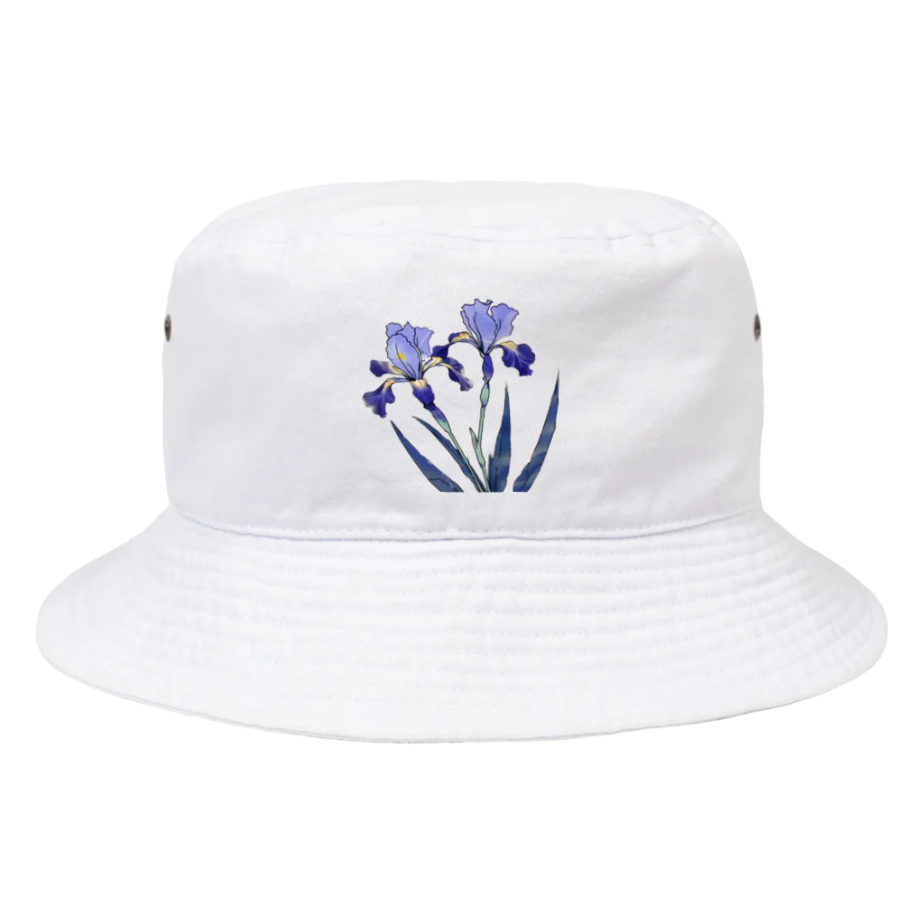 RetrowaveFlowerのRetrowaveFlower-カキツバタ- Bucket Hat