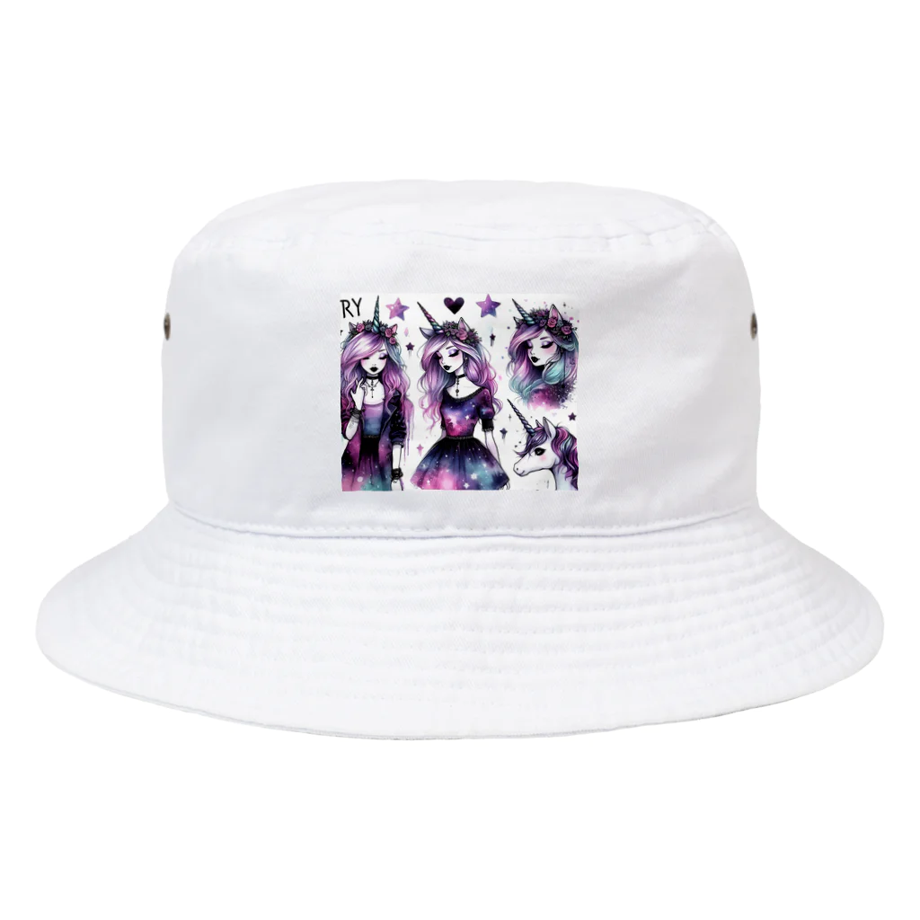 momonekokoのユニコーンGIRL Bucket Hat