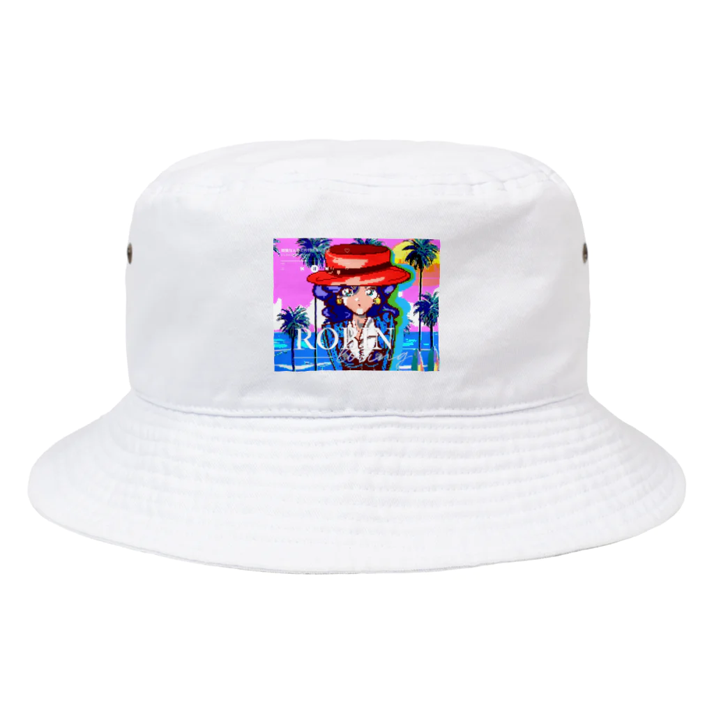 RobinofficialイラストショップのRobin1th single 娯楽なんかで片付けないでよドット絵 Bucket Hat