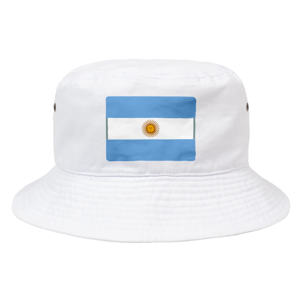 お絵かき屋さんのアルゼンチンの国旗 Bucket Hat