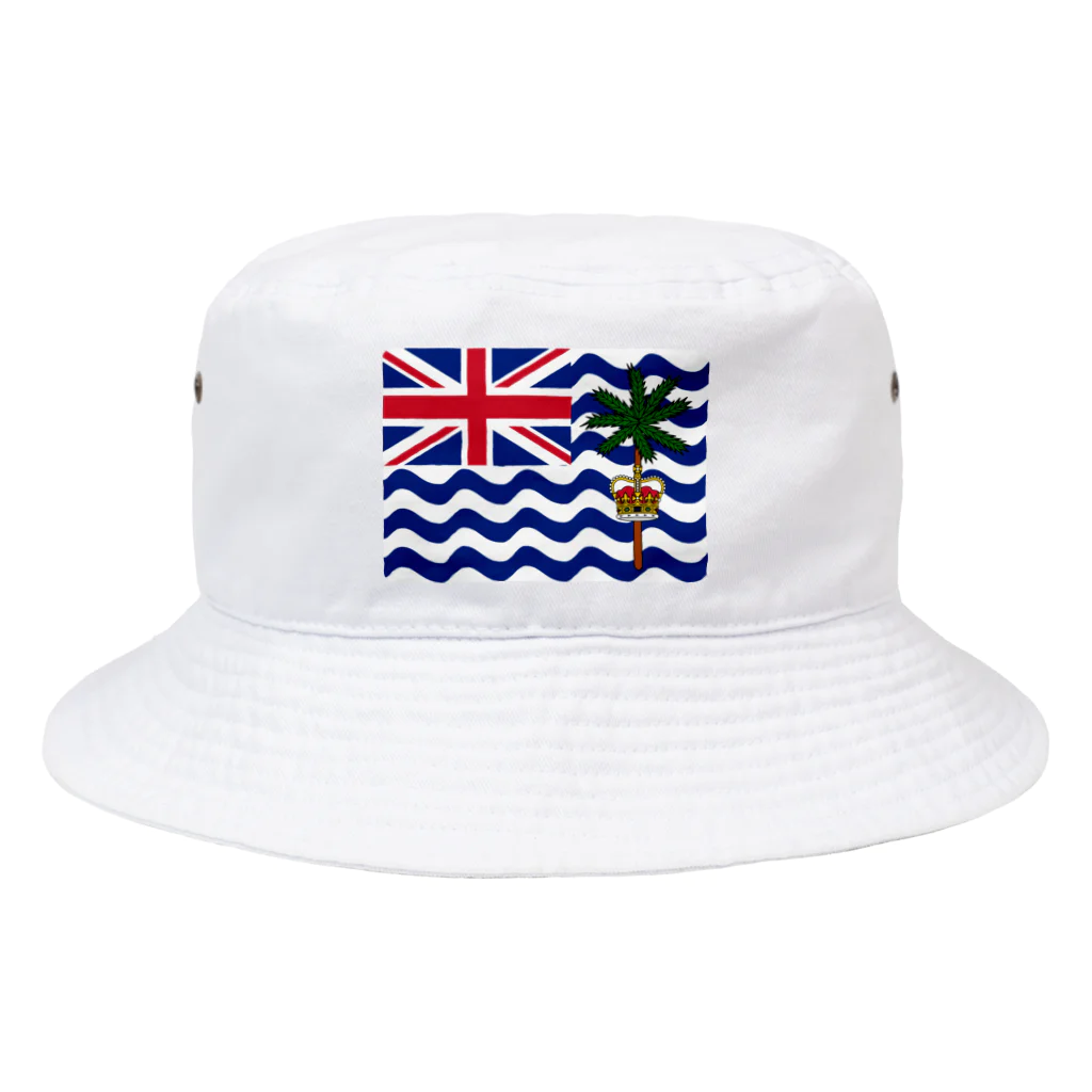 お絵かき屋さんのイギリス領インド洋地域の旗 Bucket Hat
